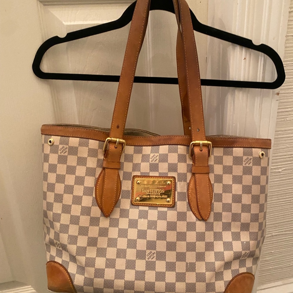 LOUIS VUITTON Damier Azur Hampstead MM